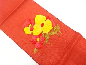 花模様織り出し名古屋帯